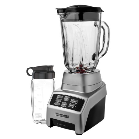 Black + Decker licuadora digital 3 veloc gris 700w +vaso personal BL1840MS