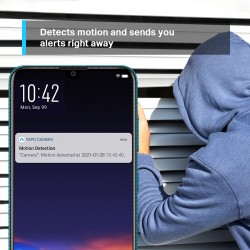 TP-link camara de vigilancia Wi-Fi de 360° con vista 2K  3MP y deteccion IA - Tapo C210
