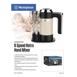 Westinghouse batidora de mano retro color champam - WKHM250WH