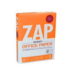 Zap papel resma blancura 97% caja 10 und  8.5 X 11 500hjs 70 grs
