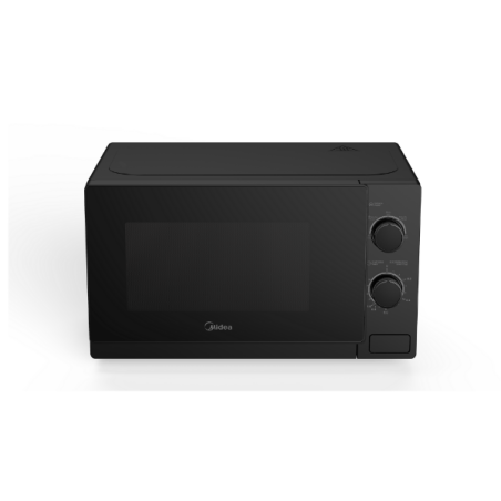 Midea microondas 0,7 pc puerta negra gabinete negro MMDP07S2BM