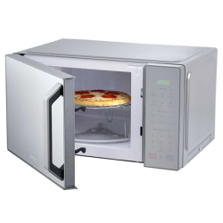 Midea microondas 1.1pc puerta acabado espejo gabinete gris con grill MMDXG11S2MG