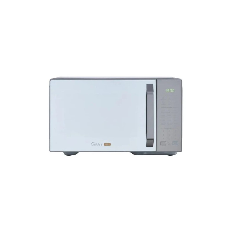 Midea microondas 1.1pc puerta acabado espejo gabinete gris con grill MMDXG11S2MG