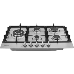 Midea estufa empotrable a gas 30" color silver MTGB30TL3402GS