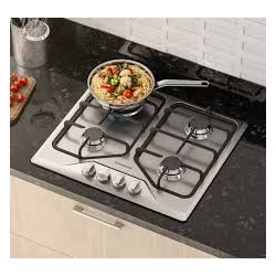 Frigidaire plantilla de gas 24" vidrio empotrable 4 quemadores FTGY24R0EMS