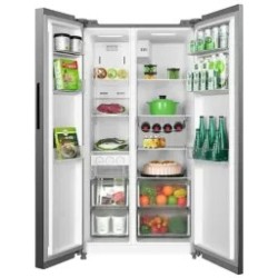 Midea refrigerador 16 pc color acero side by side inverter MDRS619FGM46