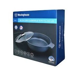 Westinghouse Caserola baja 4L tapa vidrio cerámica 5th generación WCCC2008L28CMG