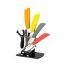 Westinghouse juego de bloques de cuchillos de ceramica mango colorido de agarre suave - WCKFS0001006