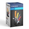 Westinghouse juego de bloques de cuchillos de ceramica mango colorido de agarre suave - WCKFS0001006
