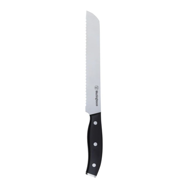 Westinghouse cuchillo para el pan   8"/20cm espiga completa mango suave con remaches triples - WCKTSC15211