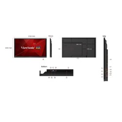 ViewSonic Pantalla plana interactiva 4K de 75 " IFP7550