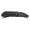 Trust keyra teclado inalambrico multidispositivo ergonomico US - 25459
