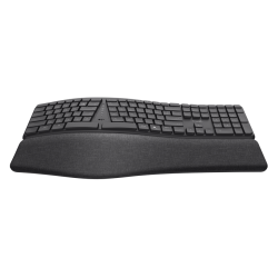 Trust keyra teclado inalambrico multidispositivo ergonomico US - 25459