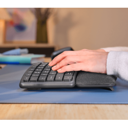 Trust keyra teclado inalambrico multidispositivo ergonomico US - 25459