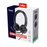 Trust auriculares USB supraaurales para PC microfono con cancelación de ruido y diadema ajustable negro - 25089