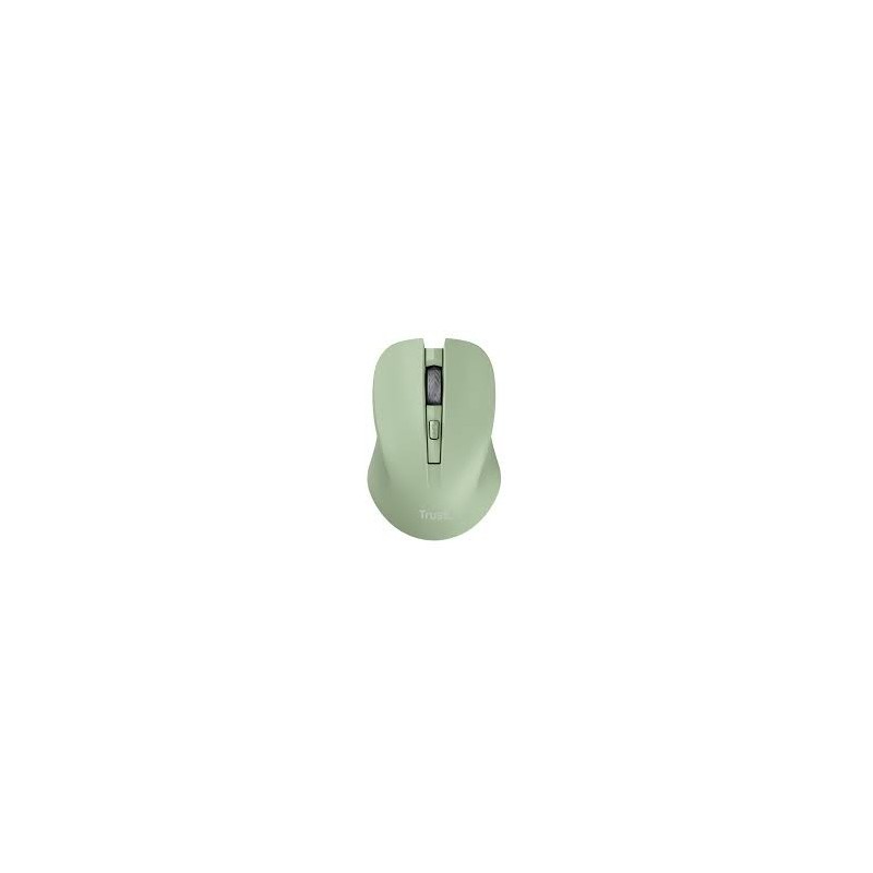 Trust mouse inalambrico eco  color verde claro silencioso - 25042