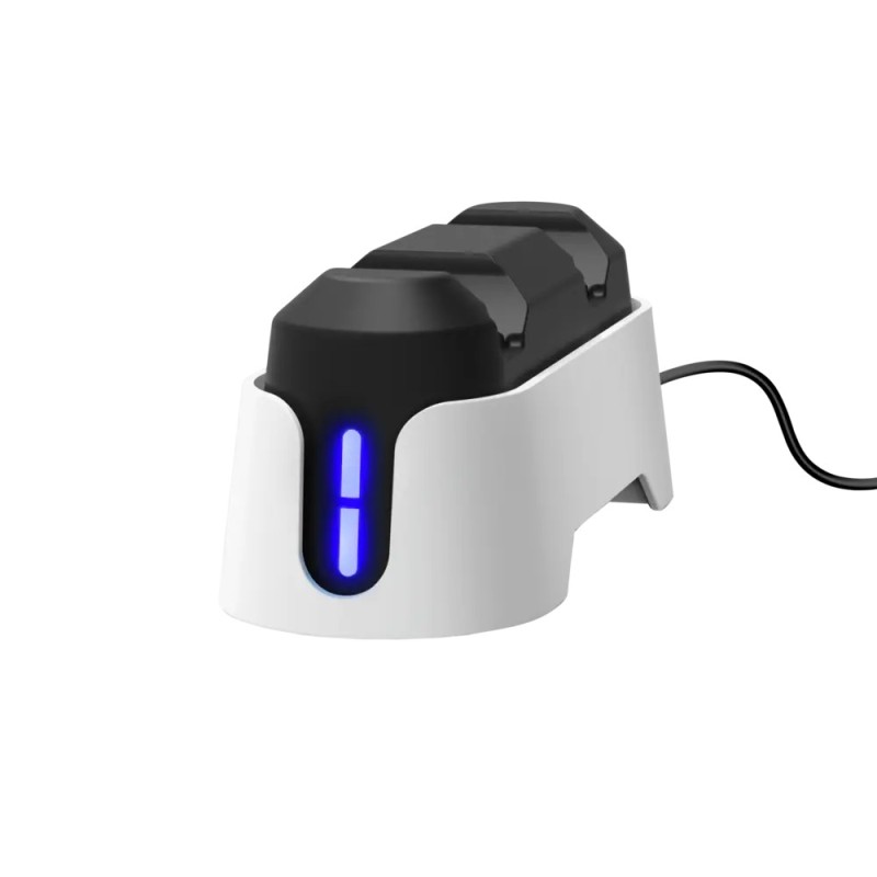 Trust GXT 255W soporte de carga rapida para mandos de PS5 blanco - 25597