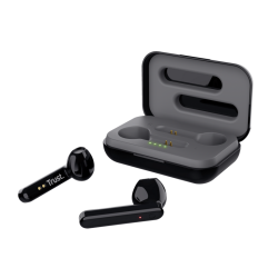 Trust audifonos bluetooth wireless color negro c/ controles táctiles - 23712