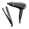 Remington combo secadora essential + plancha de cabello - D3016GP-110F