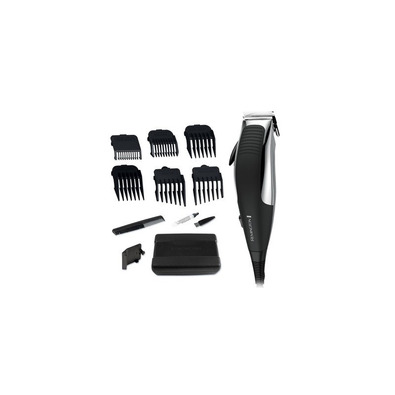 Remington kit cortadora de cabello 12 piezas cromada HC1080A-110F