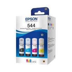 Epson botella de tinta T544 pack completo 4 Colores negro cian magenta y amarillo - T544520-4P
