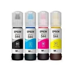 Epson botella de tinta T544 pack completo 4 Colores negro cian magenta y amarillo - T544520-4P