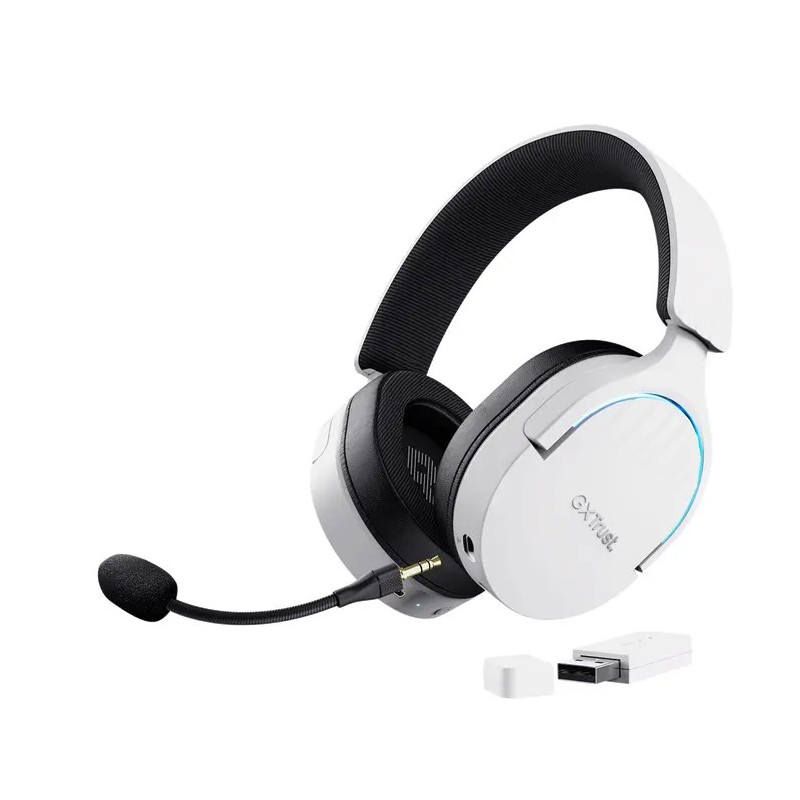 Trust audifonos inalambricos color blanco gaming - 25304