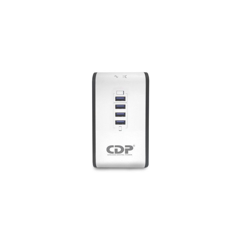 CDP regulador con 4 puertos usb /8 salidas /1000va r2cu-AVR1008