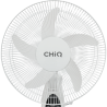 CHIQ Ventilador Pie Recargable 16" 9 vel temporizador puerto USB Luz Led - CQVF16RN0IT1W