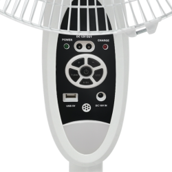 CHIQ Ventilador Pie Recargable 16" 9 vel temporizador puerto USB Luz Led - CQVF16RN0IT1W