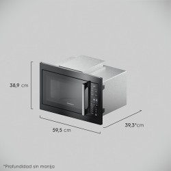 Frigidaire horno microondas empotrable 24" asador FMTP24G3SXB