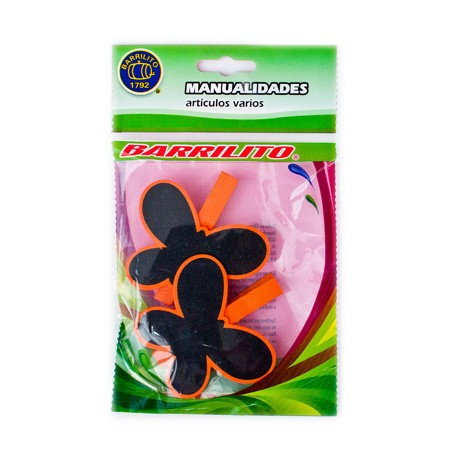 Barrilito clip de madera pizarron mariposa wclp14 2 piezas