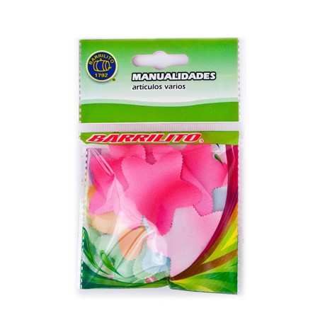 Barrilito estrellas de satinada 074 45 mm. 20 piezas