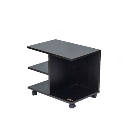 Kenneth Cole mesa al lado moderna con rueda colo negro W50 x H42.5 x D35 cm-KCWD2022057-B