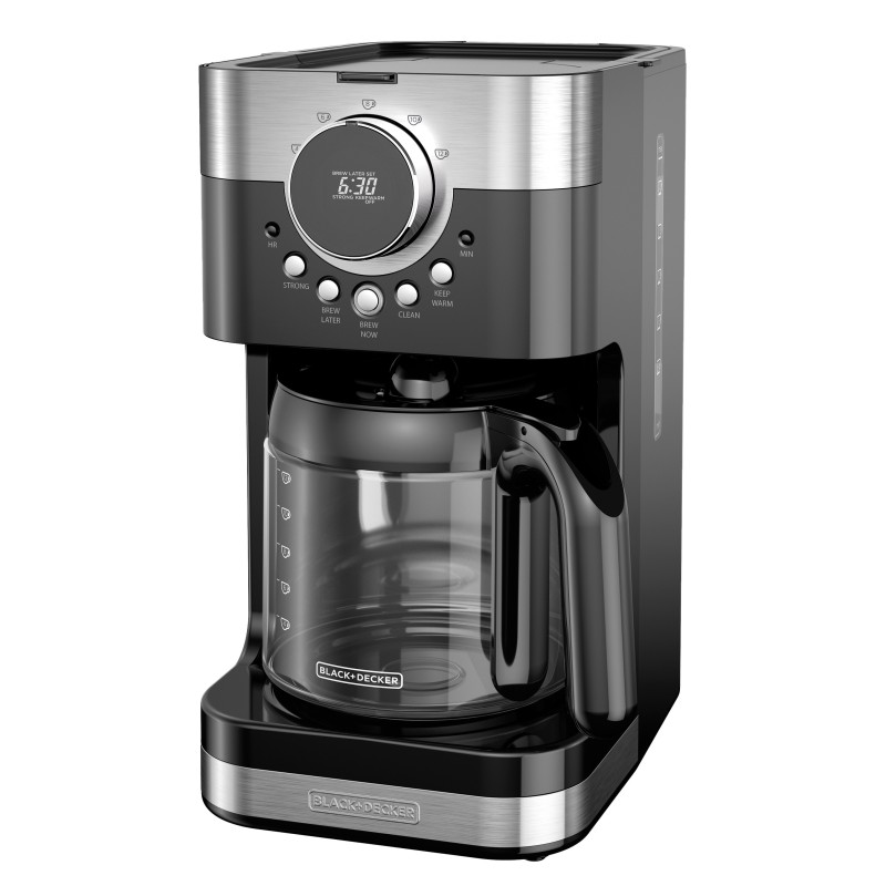 Black + Decker cafetera 12 tazas inox digital CM4200S-LA