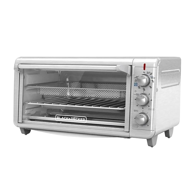 Black + Decker Horno con Freidora de Aire 8 rebanadas inox TO3265xSS-LA