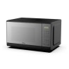Midea microondas 0.7Pc puerta acabado espejo gabinete negro MMDF07S2MB